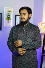 Summer Panjabi – Black | SUN-SMRBLK-200
