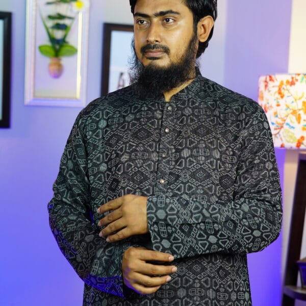Summer Panjabi – Black | SUN-SMRBLK-200